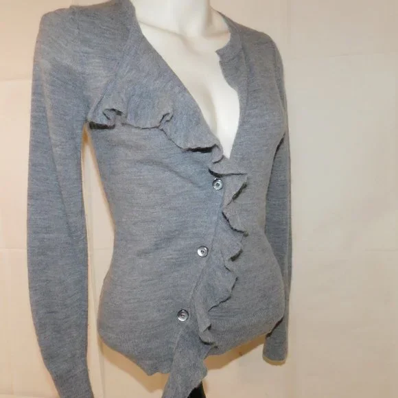 Banana Republic Button Up Sweater Made Of Italian Yarn Wool Alpaca Blend Size S - Picture 10 of 13